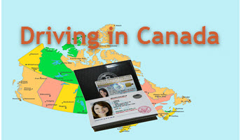 Conduciendo carreteras de Canadá con licencia de conducir internacional