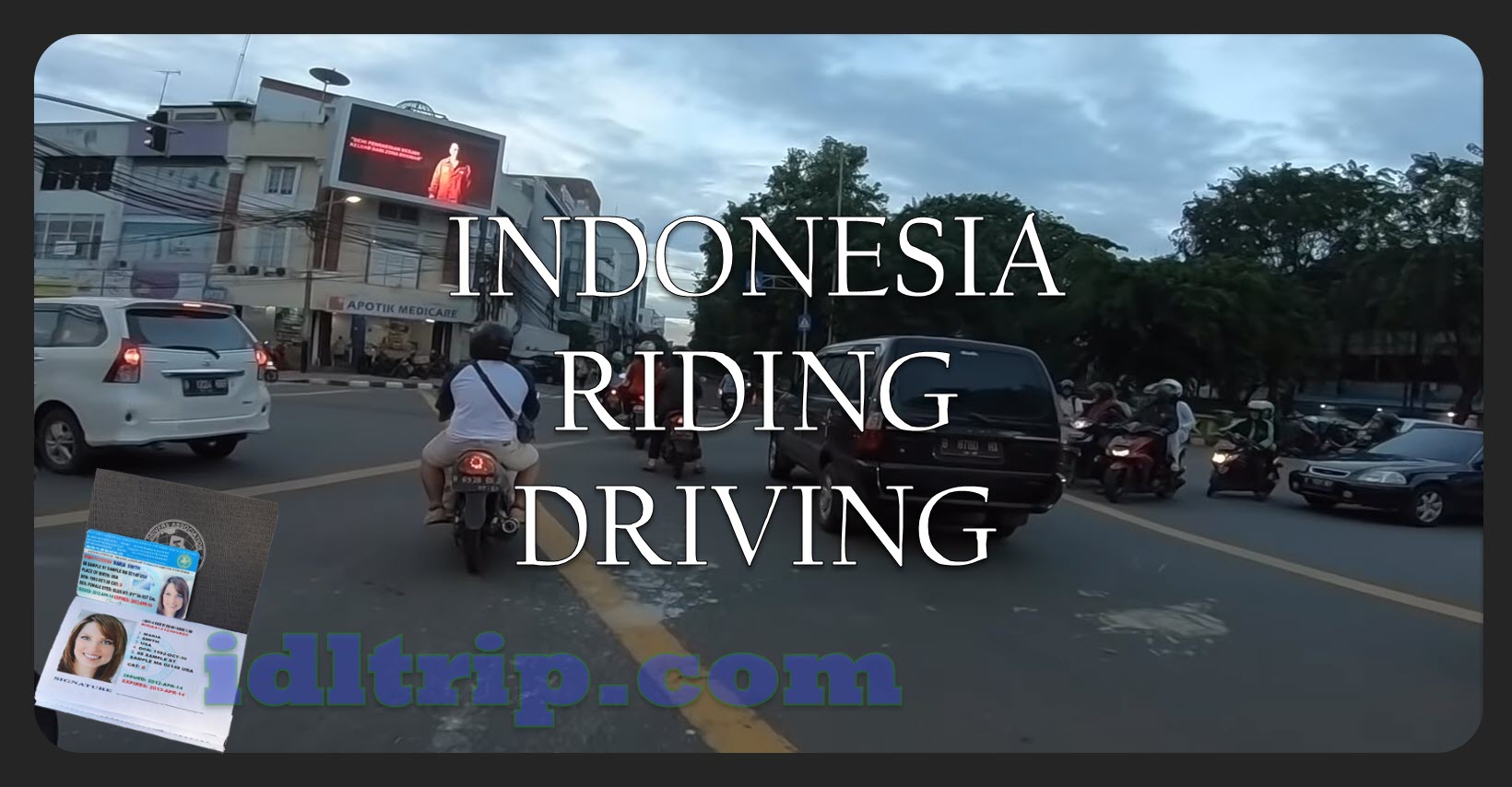 Indonisia riding and driving