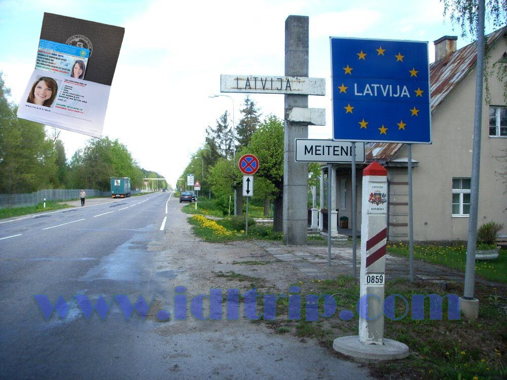 Entering Latvia