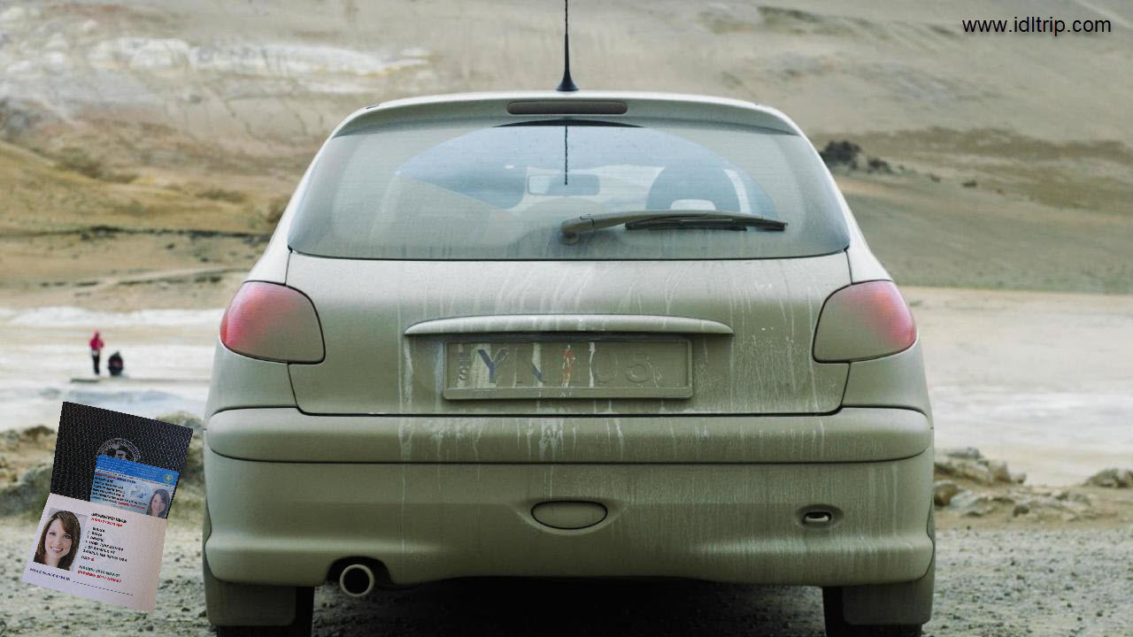 Dirty car in russia