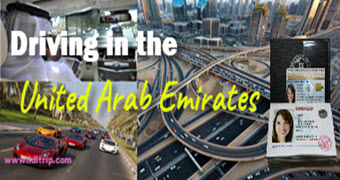 Eine Fahren in den Vereinigten Arabischen Emiraten