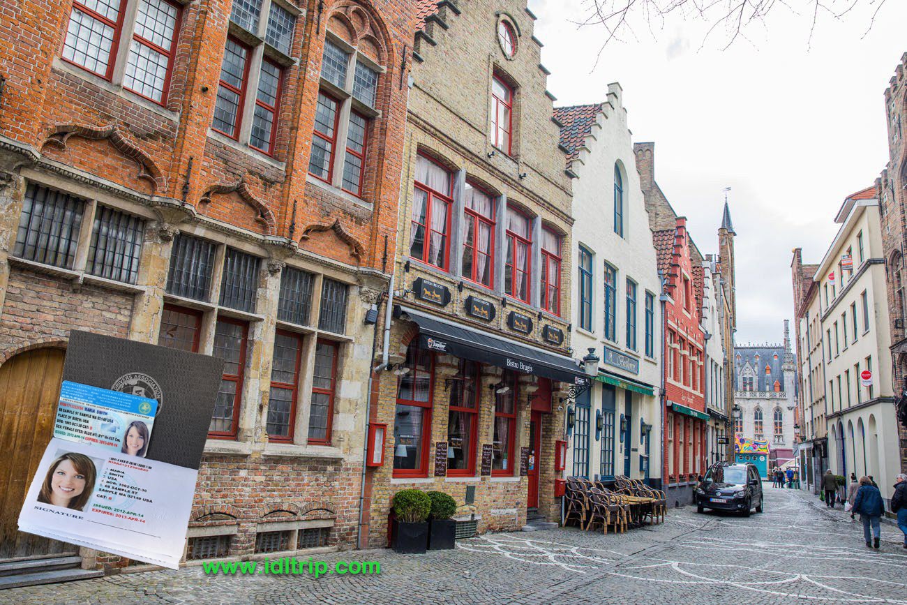 A street in Bruges.