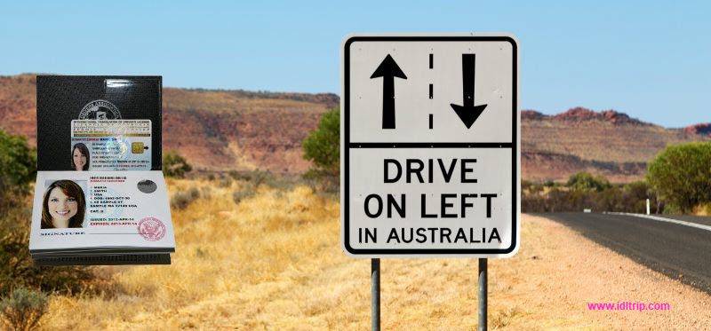 القيادة في أستراليا على اليسار 
