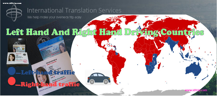 Países que conducen a la izquierda y a la derecha