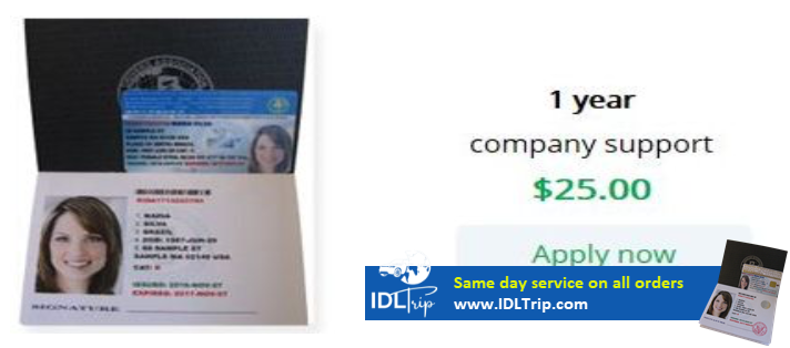 Apply for IDL at www.idltrip.com 