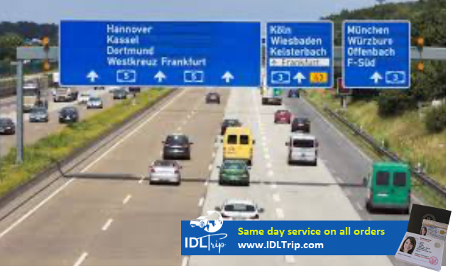 The German Autobahn.Driving in Germany and get an International Drivers License