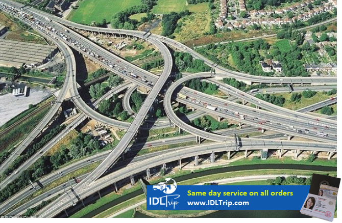 The biggest highway interchange in the world while getting an International Drivers License/IDP