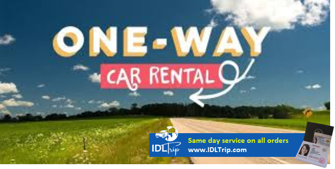One way car rental when using an International Driver's Permit