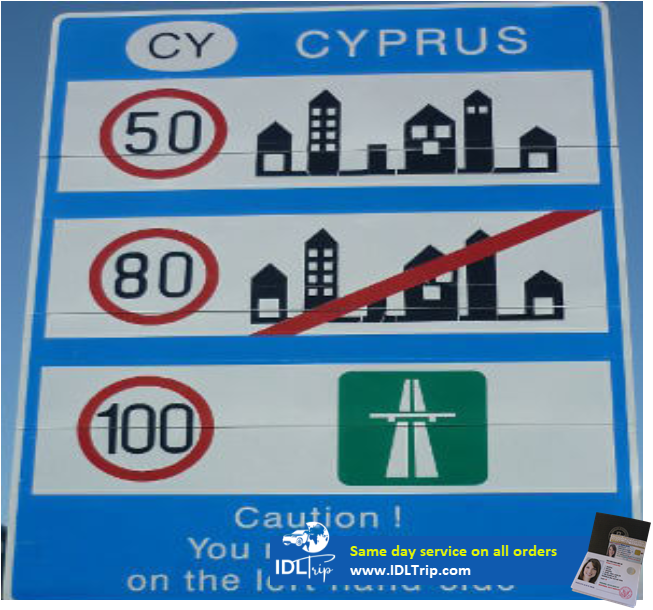 Speed limits in Cyprus while use IDP