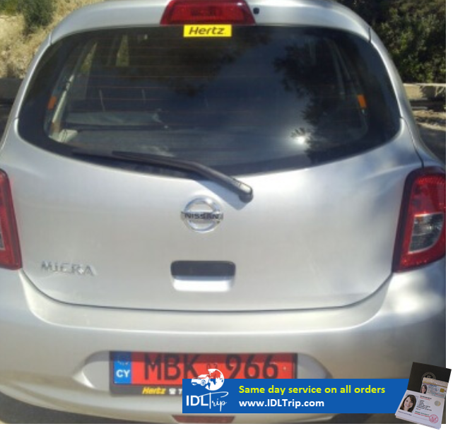 All rental cars used to have red license plates 