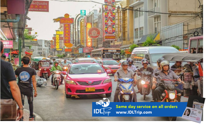 Thailand's road while use international driver’s licence