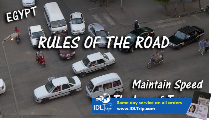 rules of the road when use international driver's licence