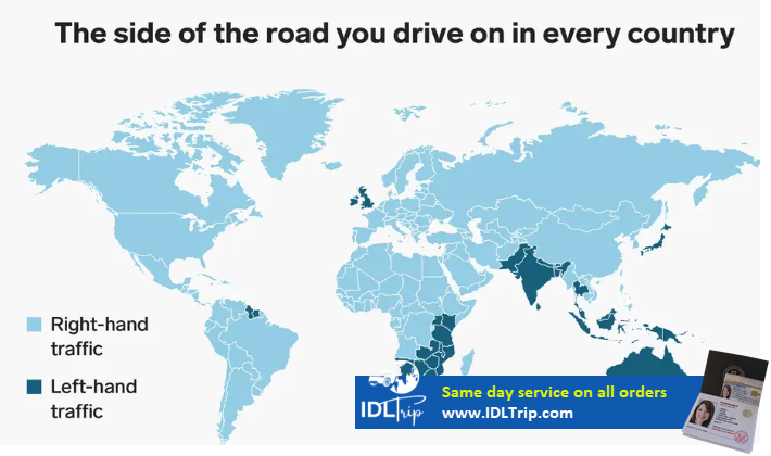 Which countries drive on left 